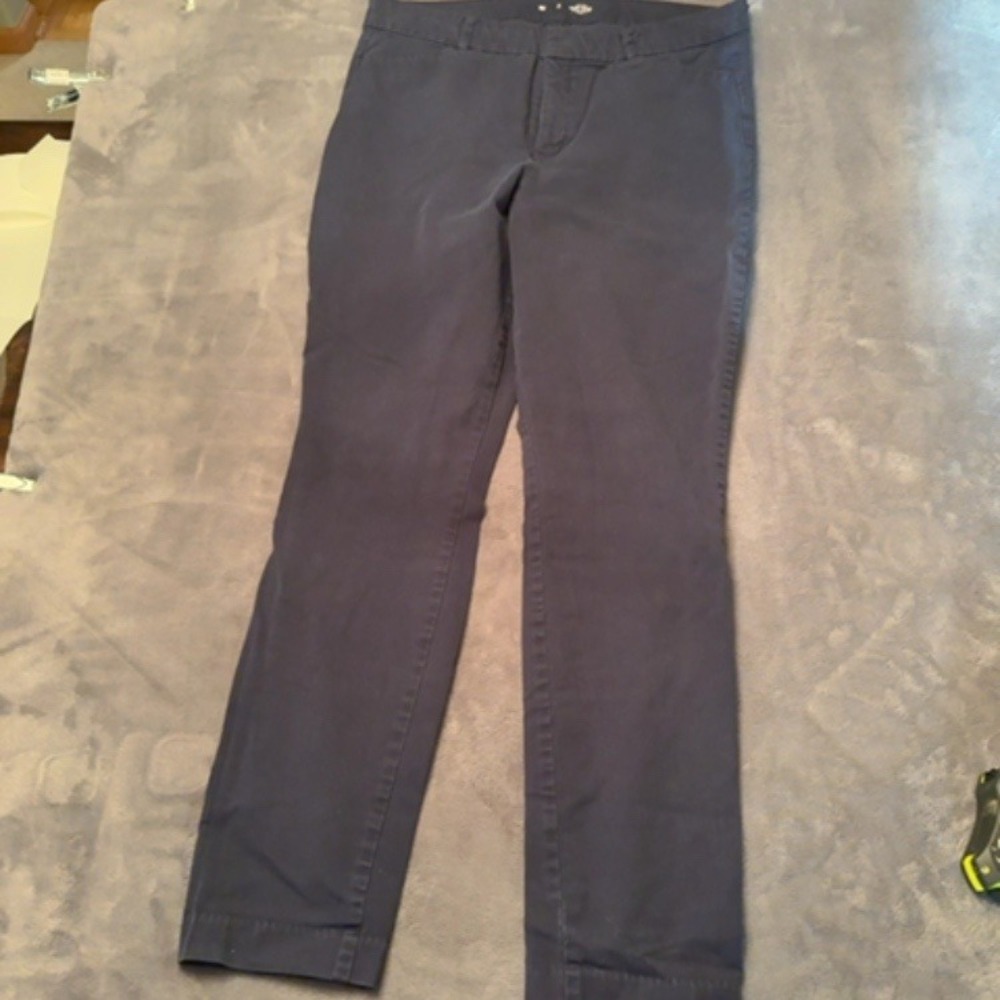 Old Navy Pants Women 16 Blue High Rise Pixie Skinny Tall Work Office